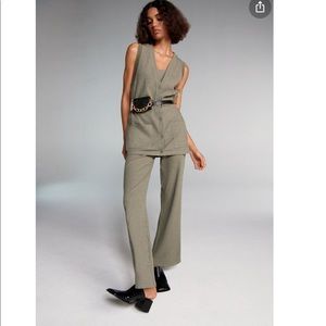 ZARA Small TEXTURED WAISTCOAT WITH POCKETS